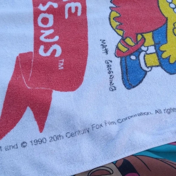 Vintage Simpsons Towel - Picture 3 of 3